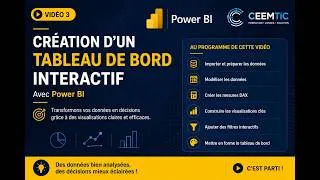 Miniature : Power BI Creer un tableau de bord de A à Z