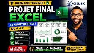 Miniature : Excel pour l'analyse de données Projet Complet de A à Z