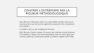 Miniature : Radicalisation, sujets sensibles et coconstruction des savoirs