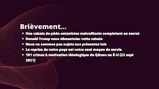 Miniature : Yanni Khennache : QAnon - Un mouvement extrémiste menant à la violence ?