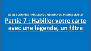 Miniature : Partie 7 : Habiller votre carte avec une légende, un filtre #geoserver #map  #IA #geomatics