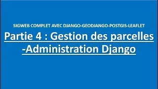 Miniature : Partie 4 : Création du formulaire de gestion des parcelles #cadastre #geoserver #gis #ia #geomatics