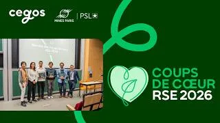 Miniature : Découvrez les Coups de cœur RSE 2026 Cegos x MINES Paris