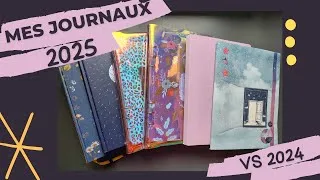 Miniature : Mes journaux pour 2025 vs 2024