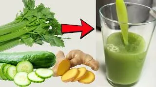 Miniature : Comment faire un jus vert maison en 5 minutes ! Idéal Pour Éliminer les Toxines #healthyfood