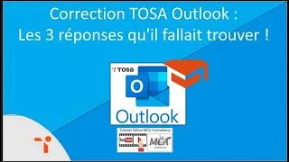 Miniature : Test TOSA Outlook : Voici les bonnes réponses !