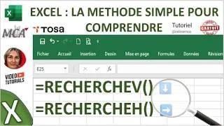 Miniature : tuto celine MCa : RECHERCHEV et RECHERCHEH sur Excel