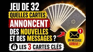Miniature : Jeu de 32 : les 3 cartes qui annoncent un MESSAGE  ou des NOUVELLES. #JeuDe32 #cartomancie #voyance 
