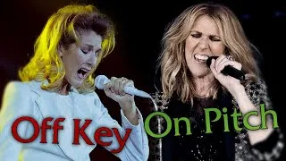 Miniature : Céline Dion - Off Key Vs. On Pitch Vocals!