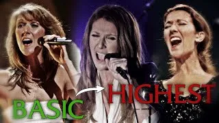 Miniature : Céline Dion - BASIC Vs. HIGH Vs. HIGHEST Vocals!