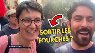 Miniature : 🧨 Sortir les fourches ? Nathalie Arthaud répond à nos questions en manif