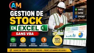 Miniature : N°28# GESTION DE STOCK EXCEL SANS VBA :  Partie 1