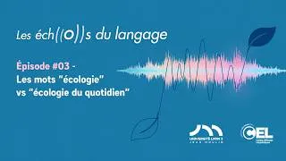 Miniature : Les Echos du Langage #03 - Les mots "écologie vs écologie du quotidien"