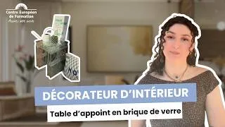 Miniature : Tuto DIY table en verre avec Solenn, élève en formation de Décorateur d’Intérieur au #CEF !