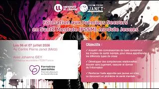 Miniature : Formation standard "Premiers Secours en Santé Mentale (PSSM)", module Jeunes