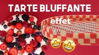 Miniature : CETTE TARTE DAMIER BLUFFE TOUT LE MONDE (recette facile fruits rouges)