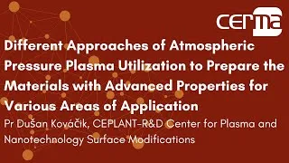 Miniature : Different approaches of atmospheric pressure plasma utilization to prepare advanced materials