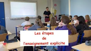 Miniature : Les étapes de l'enseignement explicite  - un exemple en mathématiques