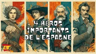 Miniature : 4 Héros Espagnols à Découvrir : Femmes & Hommes aux Destins Étonnants