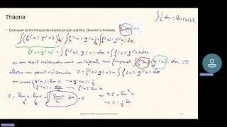 Miniature : CESS – G   mathématiques   questions réponses - intégrales - 6GUAA3