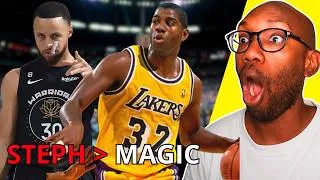 Miniature : Stephen Curry vs Magic Johnson: qui est le meilleur meneur de tous les temps ?