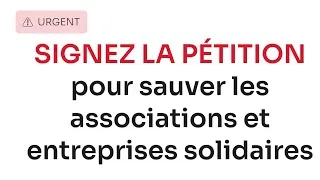 Miniature : Signez la pétition pour sauver l’ESS et les associations
