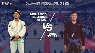 Miniature : Mohamed El Amine Atigui vs Idris Talssi - Championnat National FSASPTT / CFJJB 2026