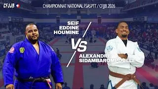 Miniature : Seif Eddine Houmine vs Alexandre Sidambarompoulle - Championnat National FSASPTT / CFJJB 2026
