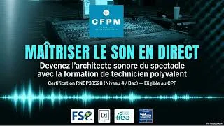 Miniature : Formation Sonorisation d’un spectacle vivant FRANCE COMPETENCES RNCP38528BC02