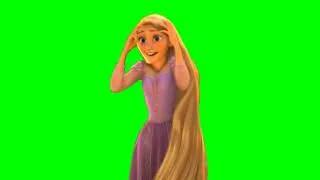 Miniature : l'enthousiasme de Raiponce sur Fond Vert - Green Screen