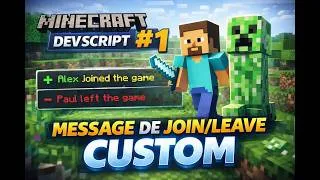 Miniature : DevSkript #1 - MESSAGE DE JOIN / LEAVE CUSTOM !