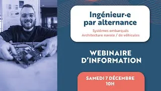 Miniature : Replay webinaire formation d'ingénieur par alternance - samedi 7 décembre 2024 - ENSTA Bretagne