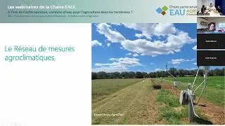 Miniature : Webinaire 4 - S'adapter aux risques agro-hydro-climatiques : la boîte à outils d'Agroclim
