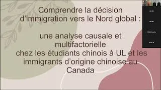 Miniature : Comprendre la décision d'immigration vers le Nord global: une analyse causale et multifactorielle.