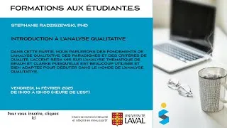 Miniature : Introduction à l'analyse qualitative - Introduction to qualitative analysis (in French only)