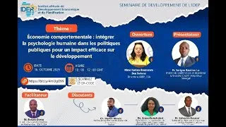 Miniature : INTERVENTION DU TITULAIRE DE LA CUAPTD AU SEMINAIRE DE DEVELOPPEMENT DE L'IDEP