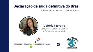 Miniature : Declaração de saida definitiva do Brasil