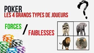 Miniature : POKER : 4 Grands Types de Joueurs! Forces et Faiblesses