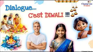 Miniature : Dialogue quotidien~C'est Diwali!~Everyday French Dialogues 😎 Core French, French Immersion,DELF🇨🇦 🇫🇷