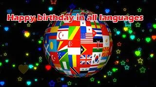 Miniature : Joyeux anniversaire dans toutes les langues