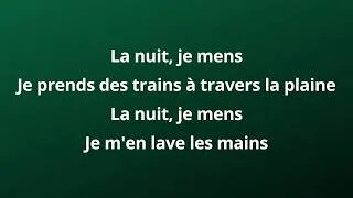 Miniature : Alain Bashung - La nuit je mens (+ paroles)