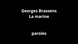 Miniature : Georges Brassens-La marine-paroles