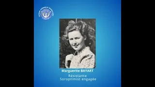 Miniature : Marguerite BAYART, résistante à l'âge de 14 ans, Soroptimist engagée et presque centenaire.