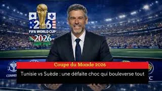 Miniature : TUNISIE 0 - 5 SUÈDE : La Tunisie peut-elle encore se relever ? Analyse complète