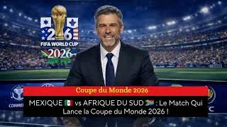 Miniature : 🚨 Match d'Ouverture Coupe du Monde 2026 : Le Mexique Peut-il Éviter le Piège ?