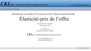 Miniature : The CKL Times #182 - Élasticité-prix de l’offre