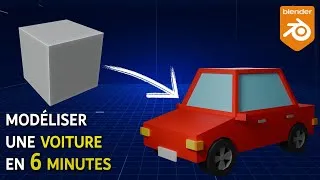 Miniature : Tuto Blender: Modéliser une VOITURE en 6 MINUTES