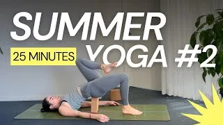 Miniature : 25MIN YOGA DÉBUTANT ✹ Des jambes légères pour l’été ✹ SUMMER YOGA #2