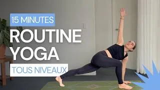 Miniature : Routine yoga quotidienne de 15 min  ✹ Flow complet pour développer force et souplesse