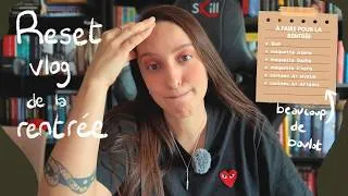 Miniature : Un petit reset vlog de la rentrée !